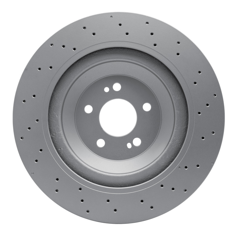 Mercedes-Benz Maybach S600 Brake Rotor (1) - Rear - R1 Concepts - GEOSPEC Coated - Drilled - `15-`17